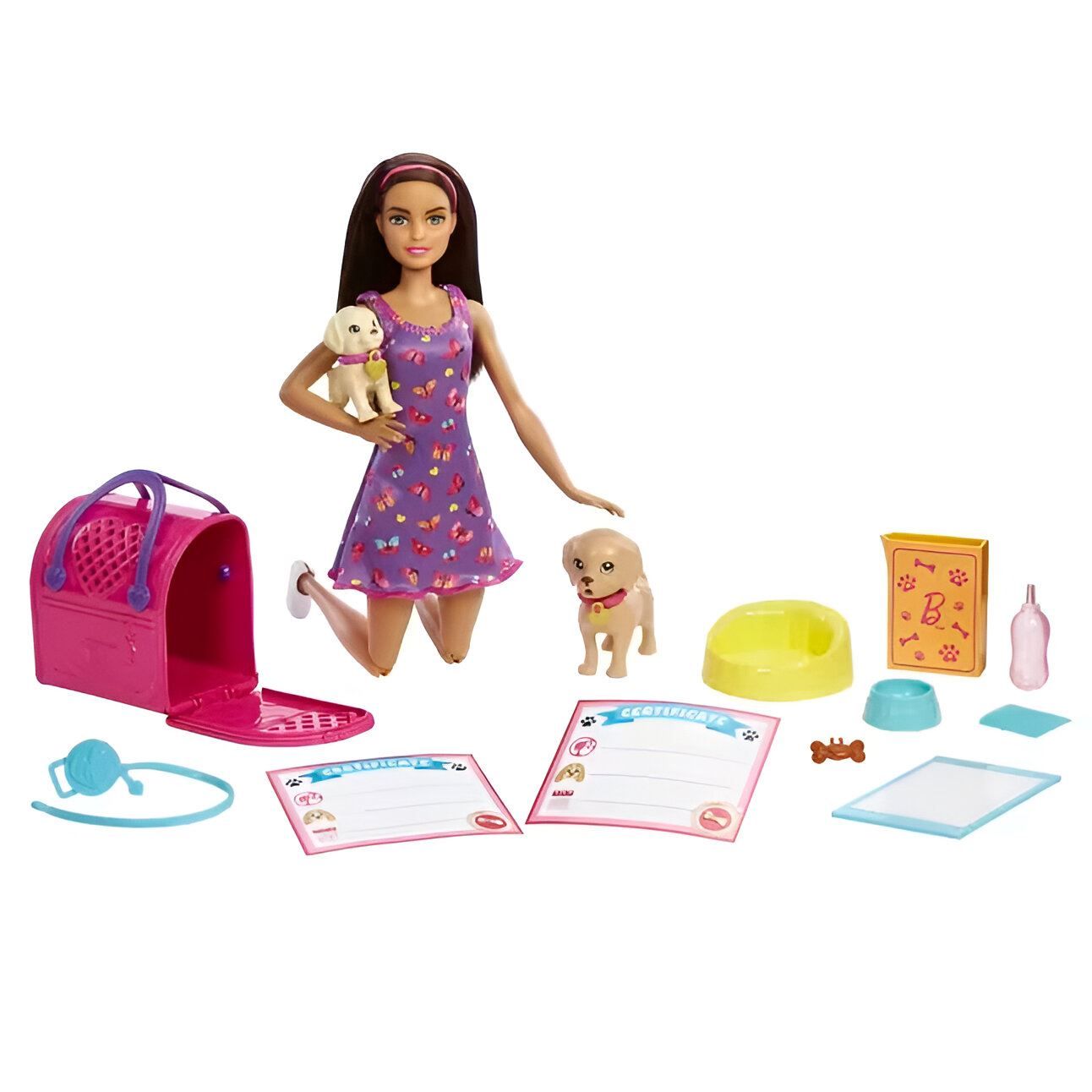 Barbie Adota Cachorrinhos Mattel - HKD86