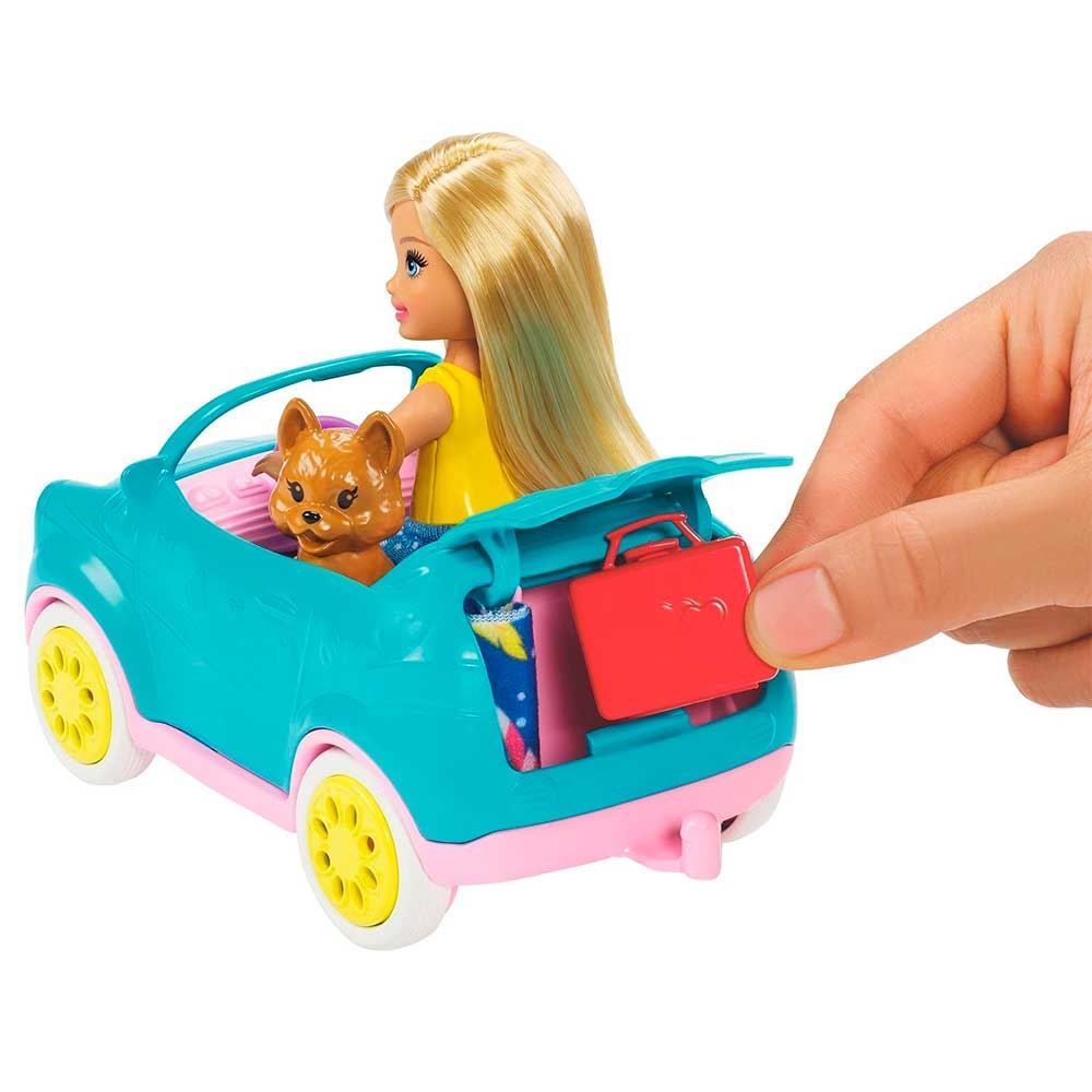 Boneca Barbie E Veículo Trailer Da Chelsea Mattel - FXG90