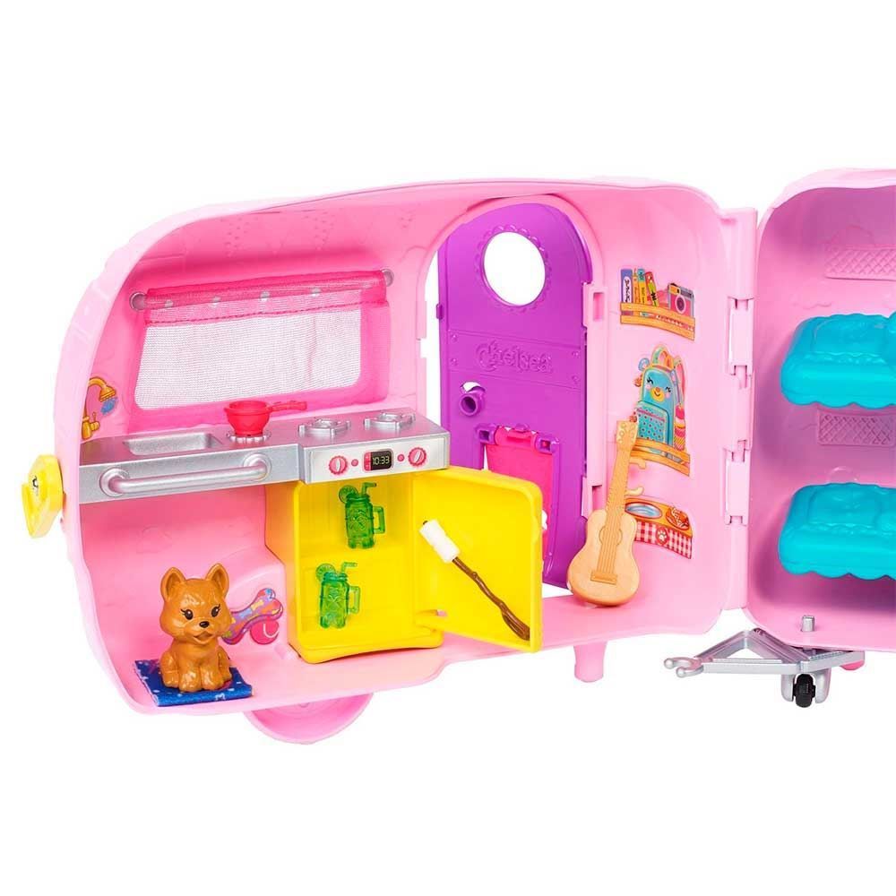 Boneca Barbie E Veículo Trailer Da Chelsea Mattel - FXG90