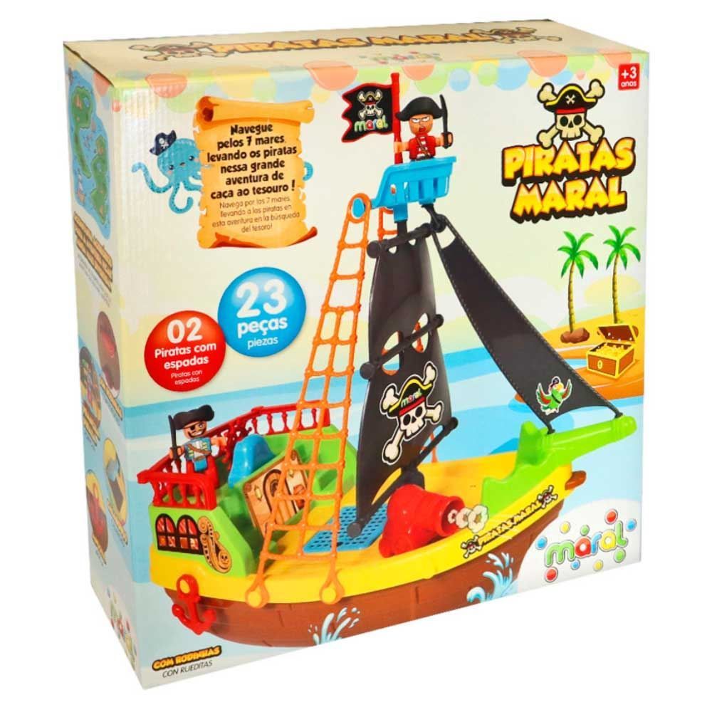 Barco Pirata Com Rodinhas Maral - 2121