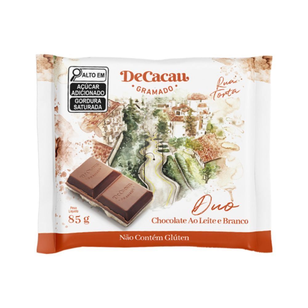 Barra De Chocolate Duo Decacau - 85g