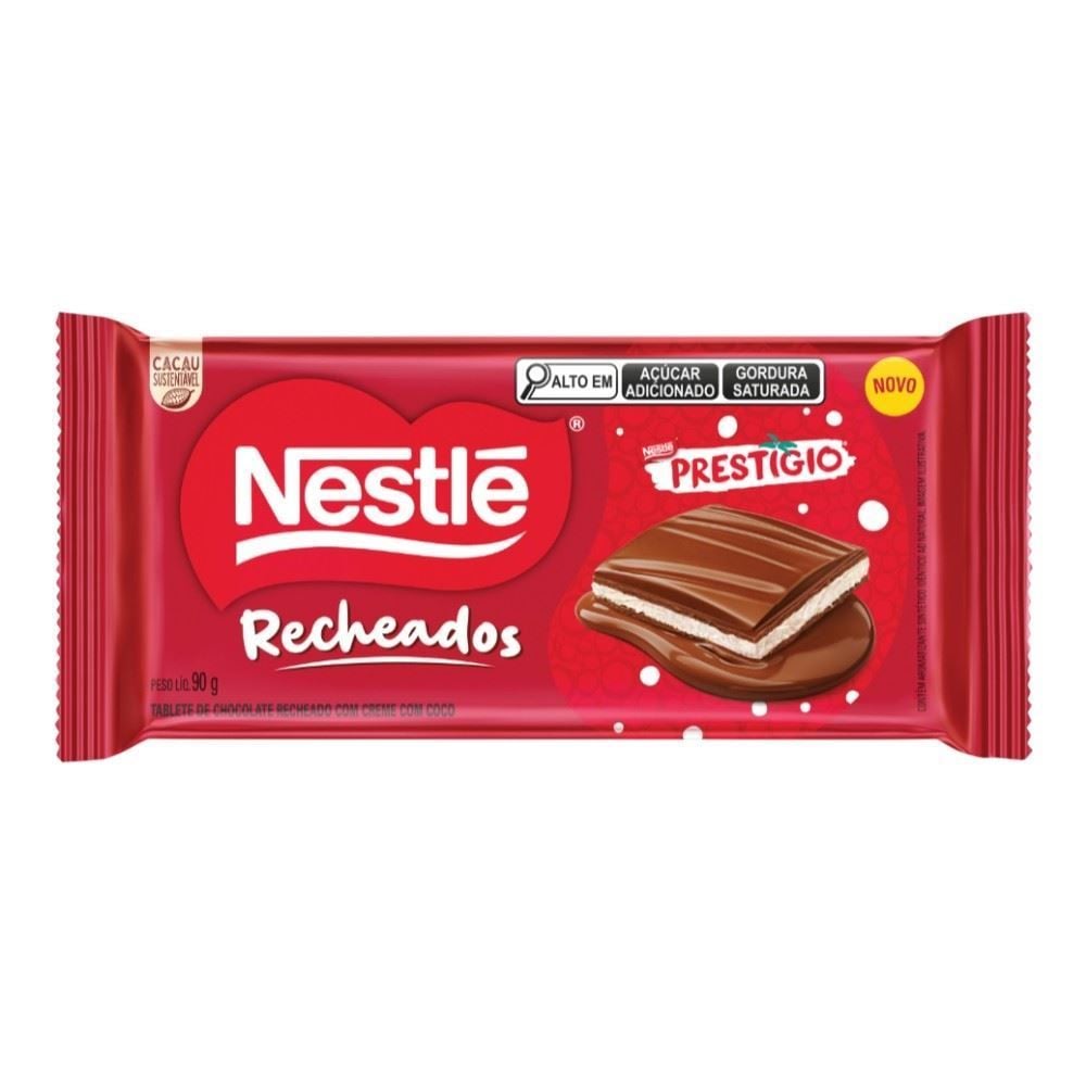 Barra De Chocolate Recheado Prestígio Nestlé - 90g