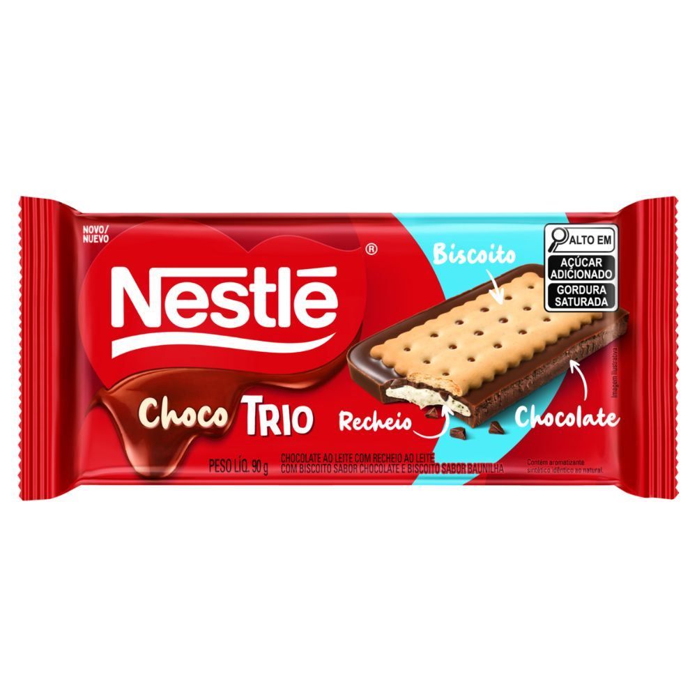 Barra De Chocotrio Ao Leite Nestle - 90g