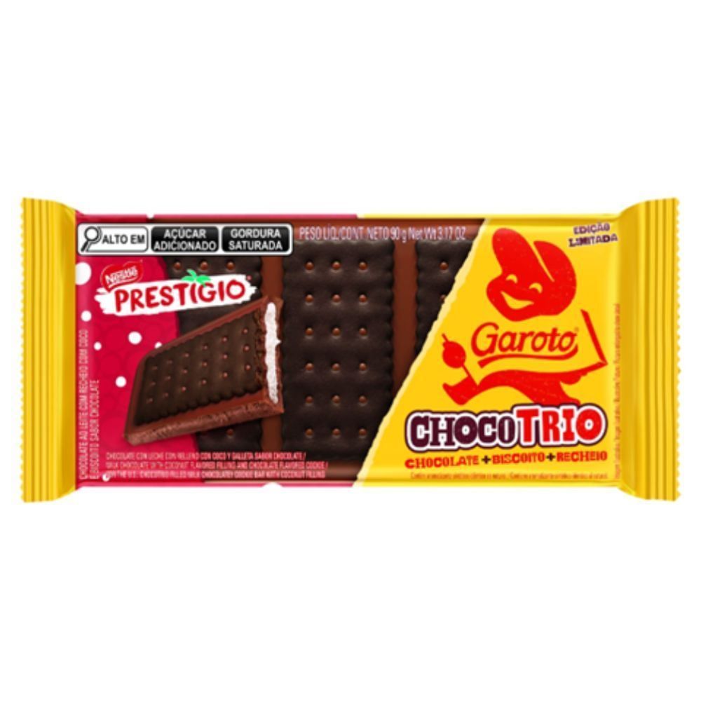 Barra De Chocotrio Prestígio Garoto - 90g