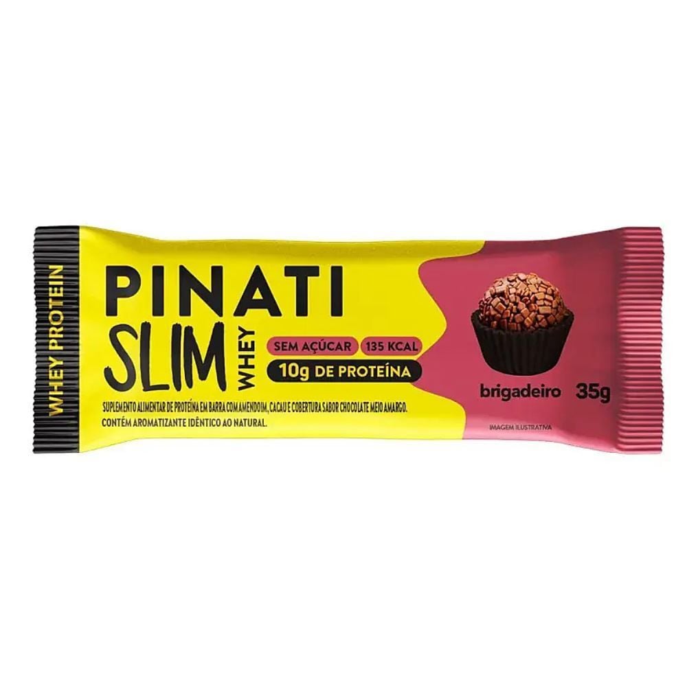 Barra de Proteína Slim Whey Brigadeiro Pinati 35G
