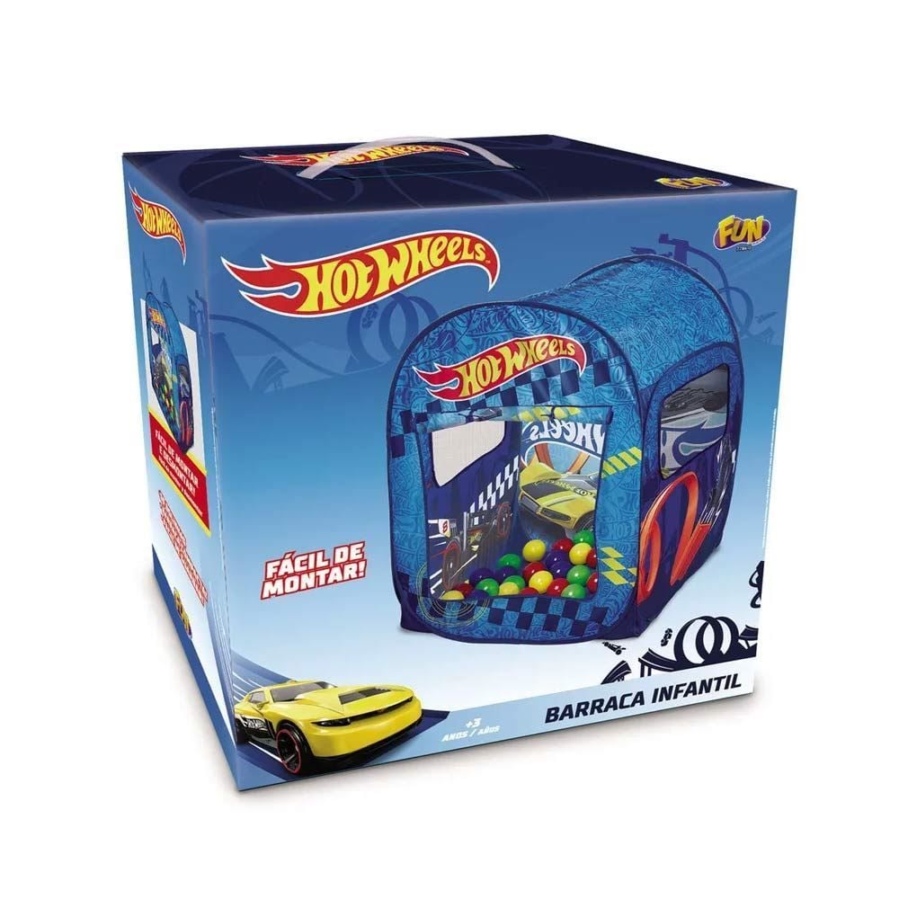 Barraca Infantil Hot Wheels Com 50 Bolinhas Fun - F0007-1