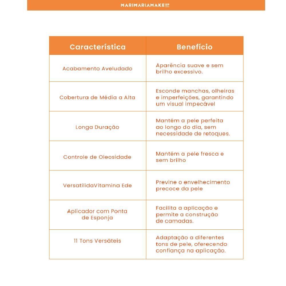 Base E Corretivo Mari Maria Makeup Matte Velvet Skin Nude - 25g