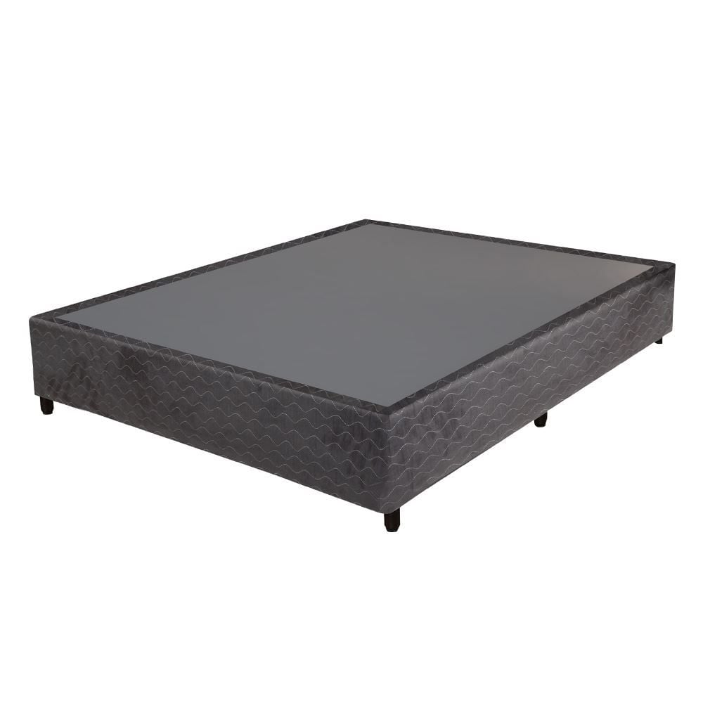 Base Box Para Cama De Casal Excelsior 138X188 Cm Gazin - Cinza