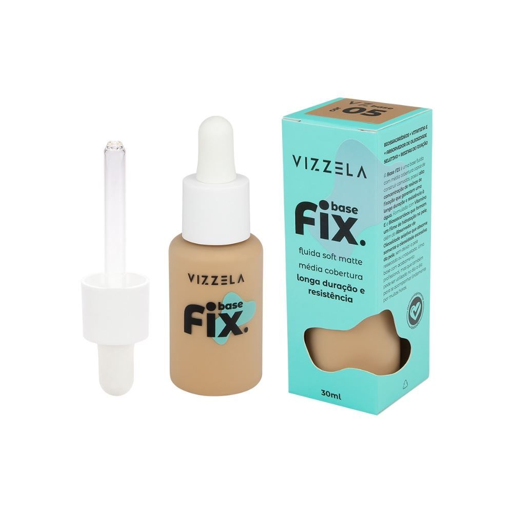 Base Líquida Fix Vizzela Cor 05 - 30ml