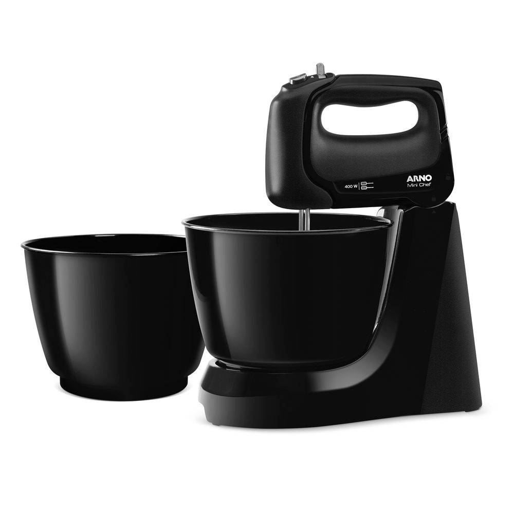Batedeira Arno Mini Chef Portátil 400W Preto