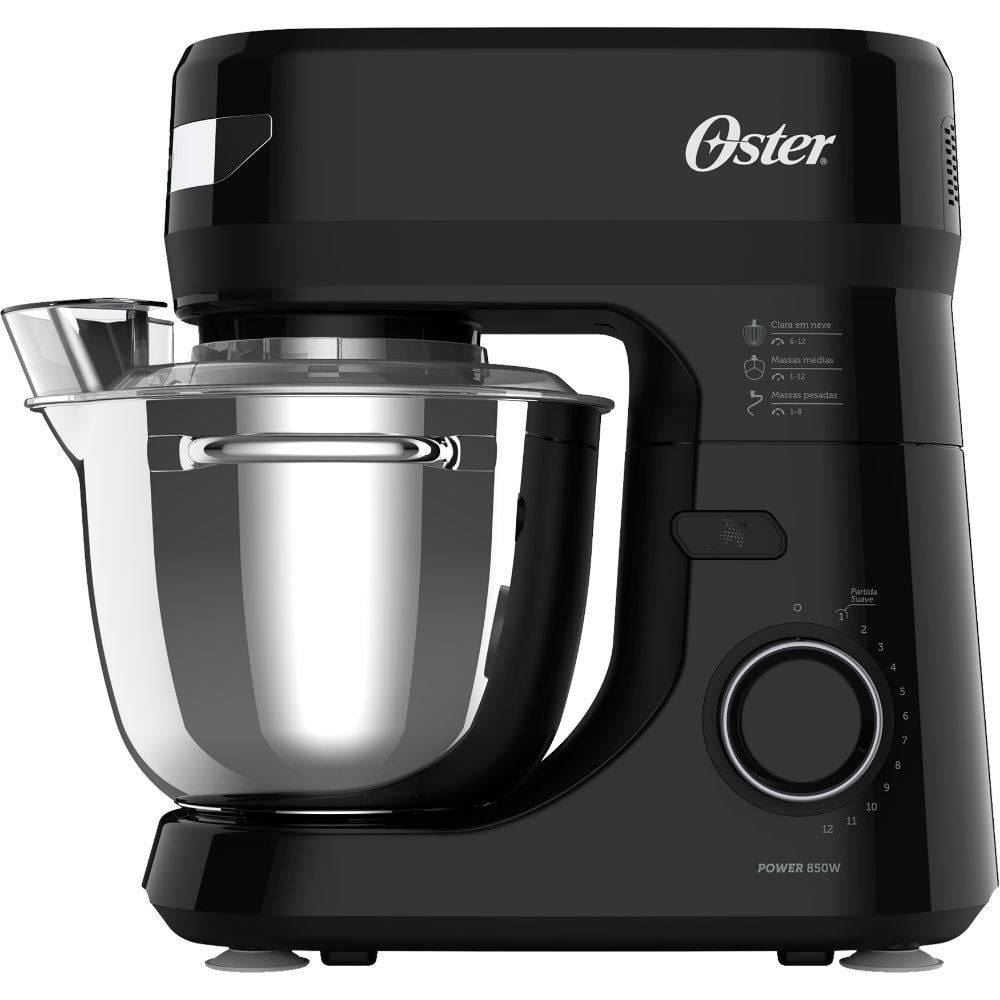 Batedeira Planetária Oster Bowl Inox 12 velocidades 3 batedores OBAT641