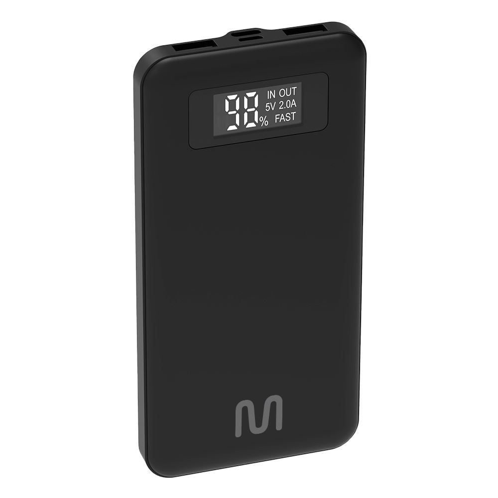 Bateria Externa 10000Mah Power Bank Pulse Cb165 Multilaser - Preto