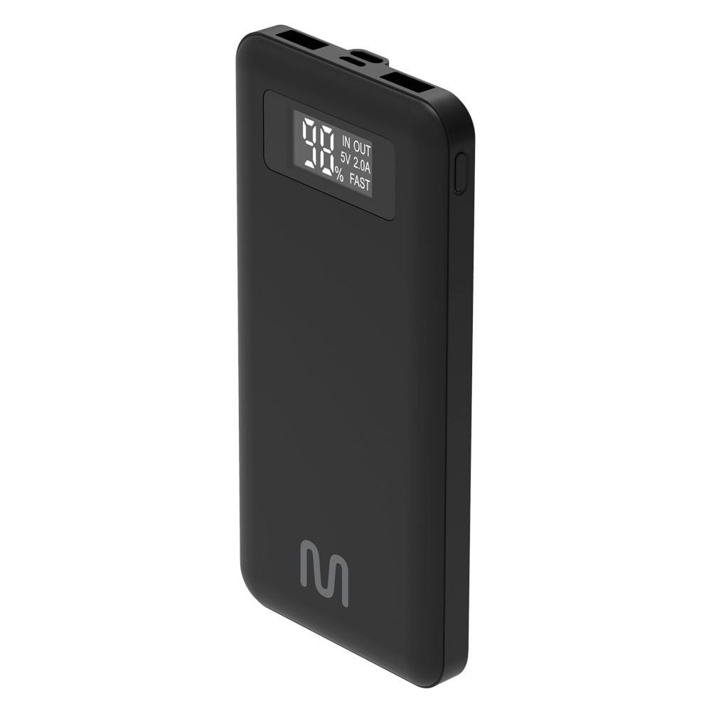 Bateria Externa 10000Mah Power Bank Pulse Cb165 Multilaser - Preto