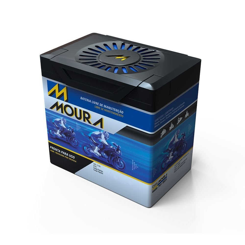 Bateria Para Moto 12V/5Ah Moura Ma5-D - MMP