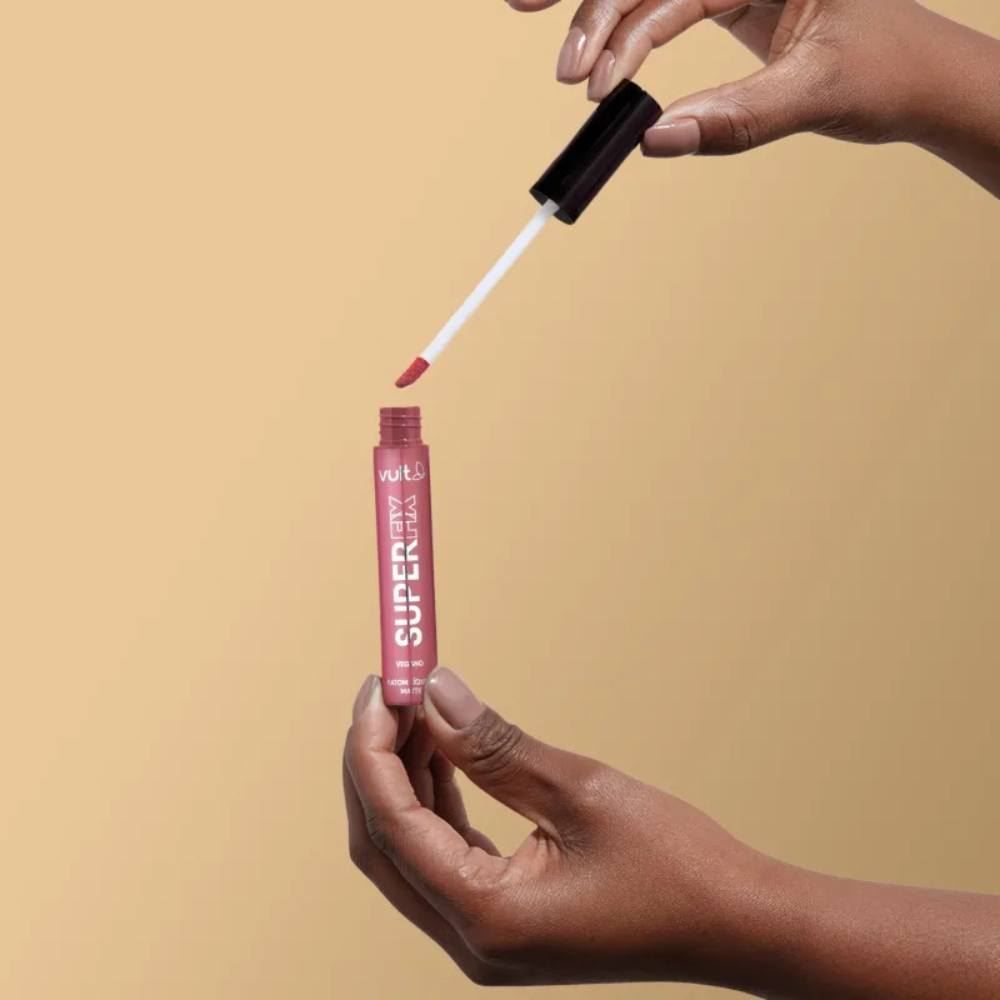 Batom Líquido Matte Rosa Queimado Super Fix Vult - 5ml