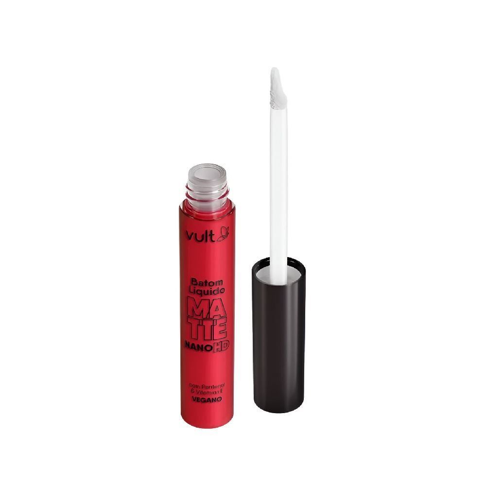 Batom Líquido Matte Vermelho Rubi Nano Hd Vult - 5ml