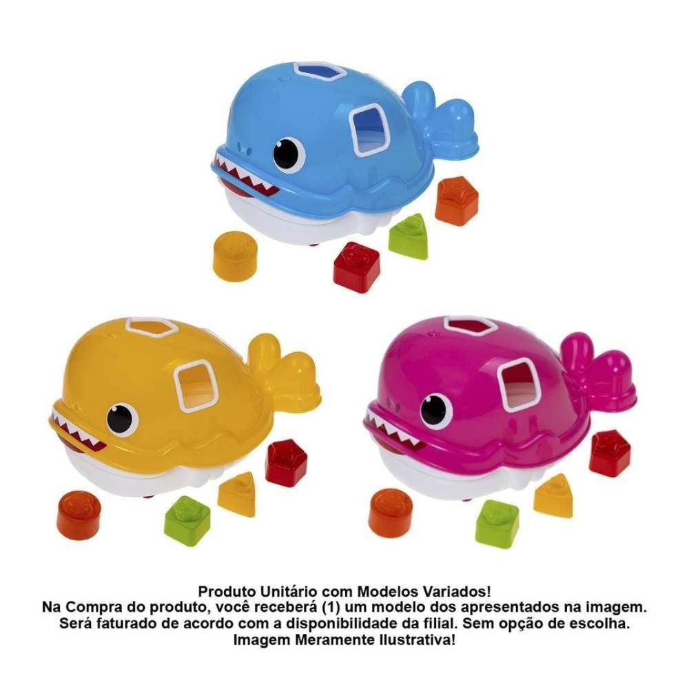 Bebê Jack Tubarão Didático Mercotoys - Sortido