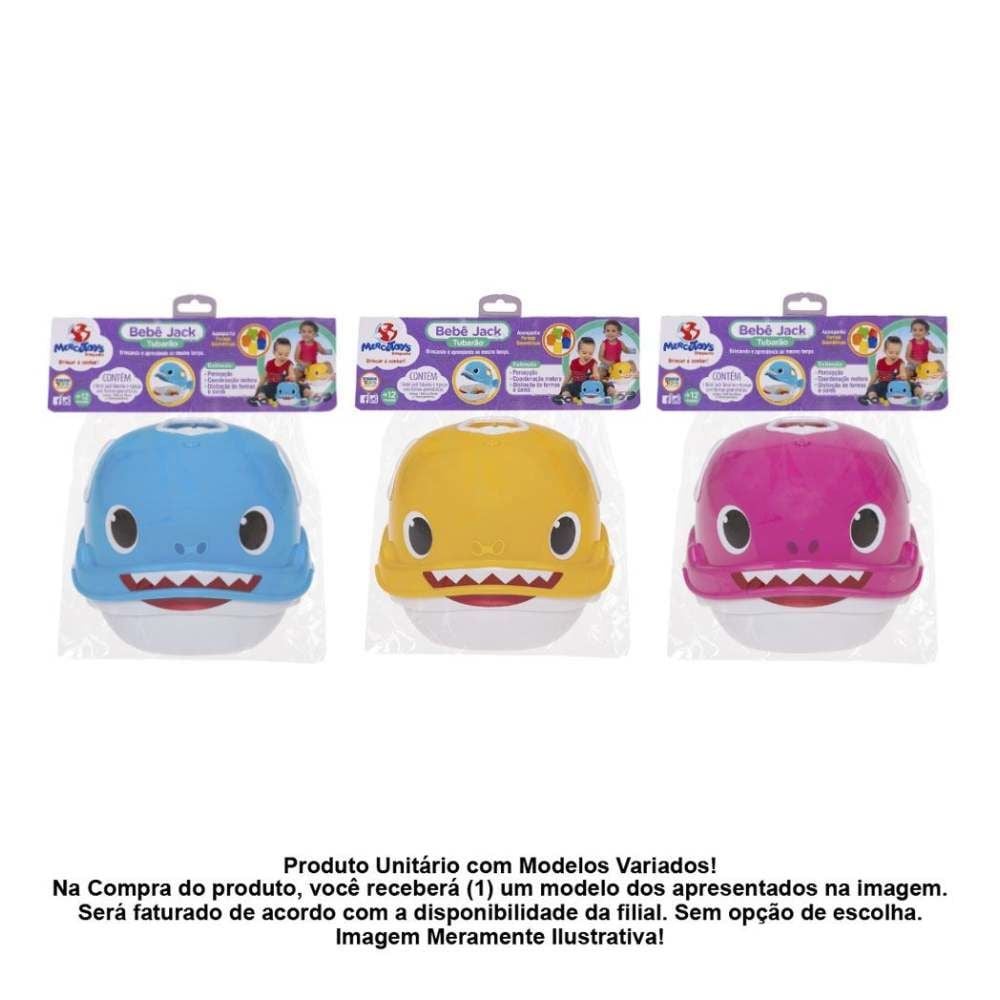 Bebê Jack Tubarão Didático Mercotoys - Sortido
