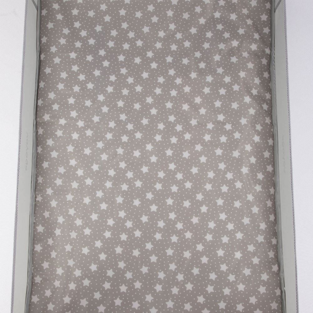 Berço Fit Portátil 0 Meses A 15 Kg Desmontável Voyage - Cinza Estrela