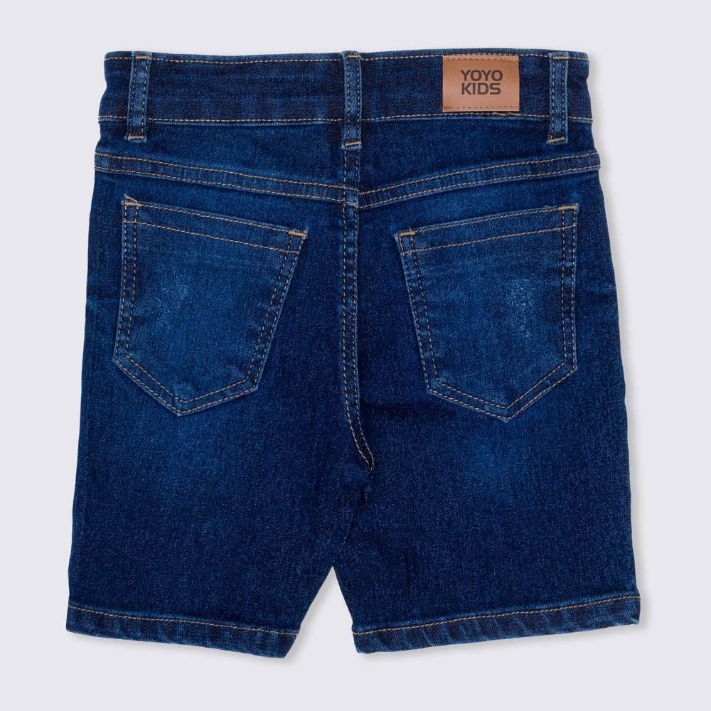 Bermuda 1 a 3 anos Jeans + Puídos Yoyo Kids