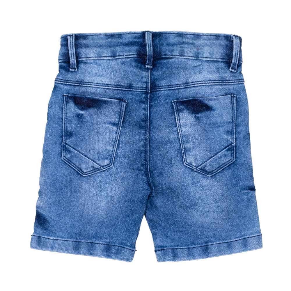 Bermuda 1 a 3 anos Jeans com Foguete Yoyo Kids
