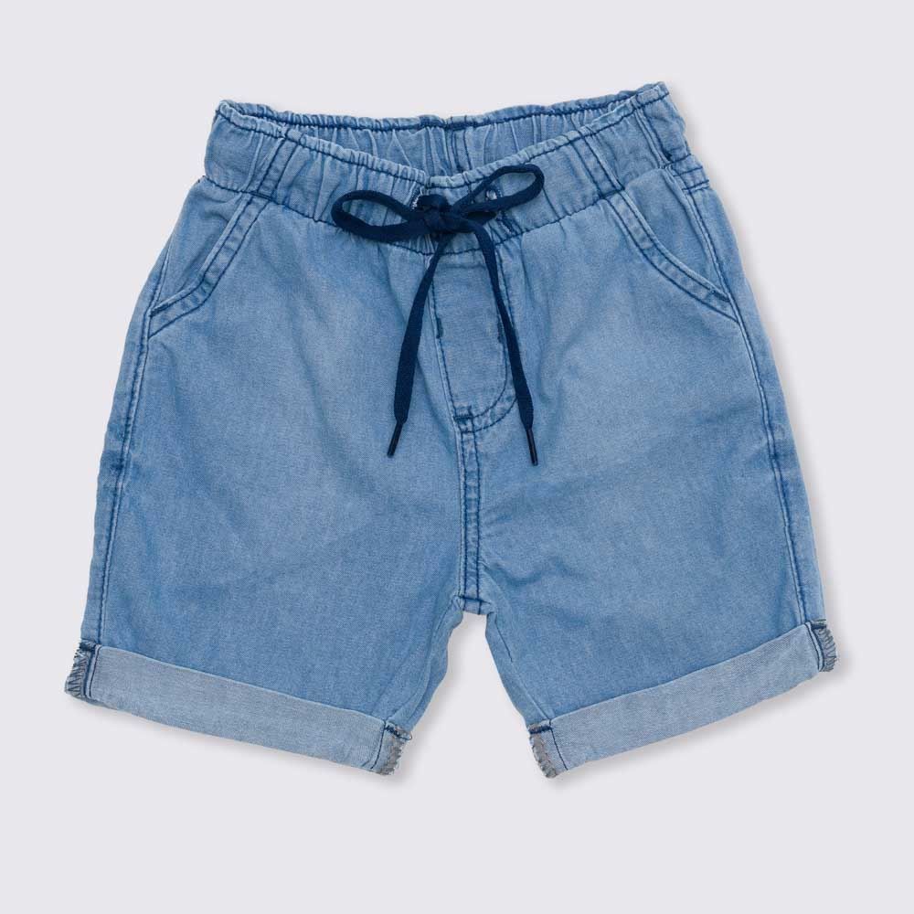 Bermuda 1 a 3 anos Jeans Jogger com Cordão Yoyo Kids