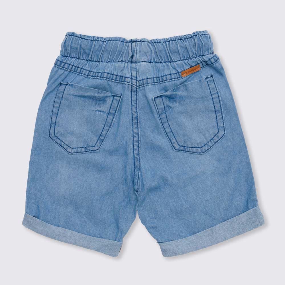 Bermuda 1 a 3 anos Jeans Jogger com Cordão Yoyo Kids