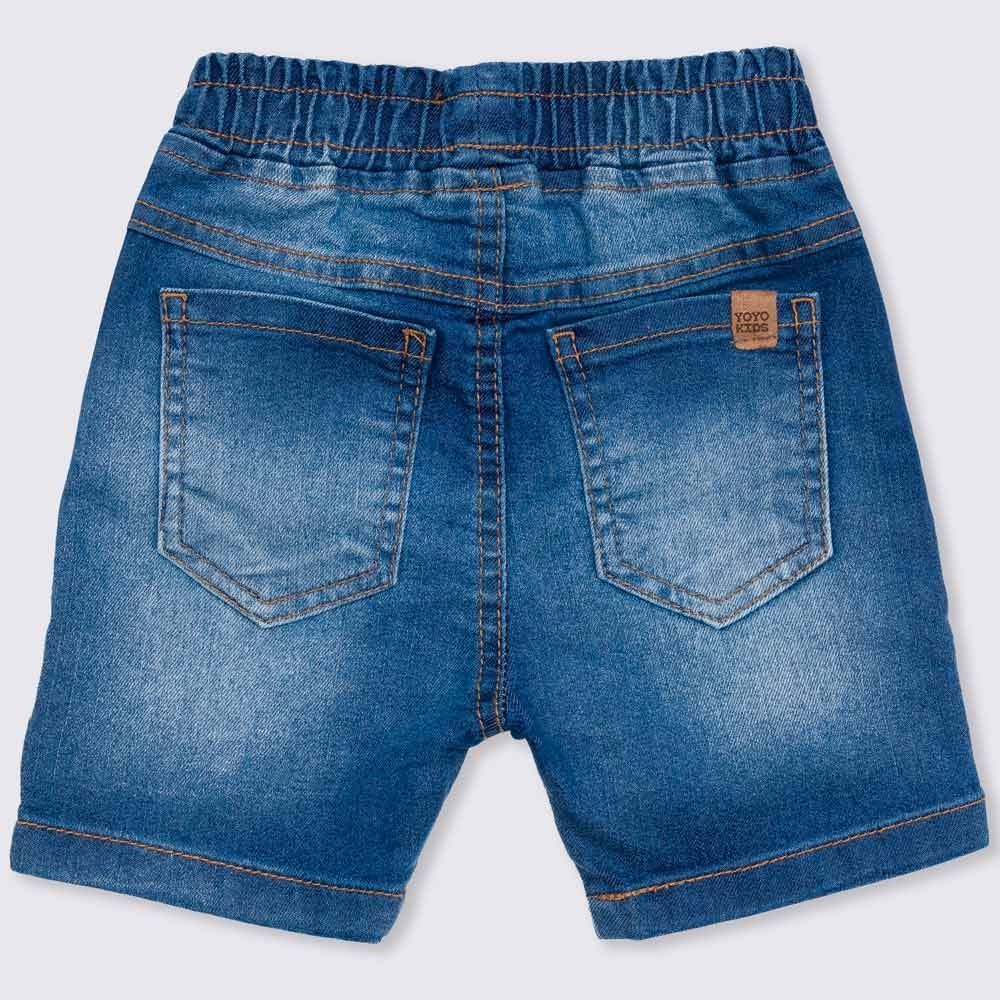 Bermuda 1 a 3 anos Jogger Jeans Yoyo Kids