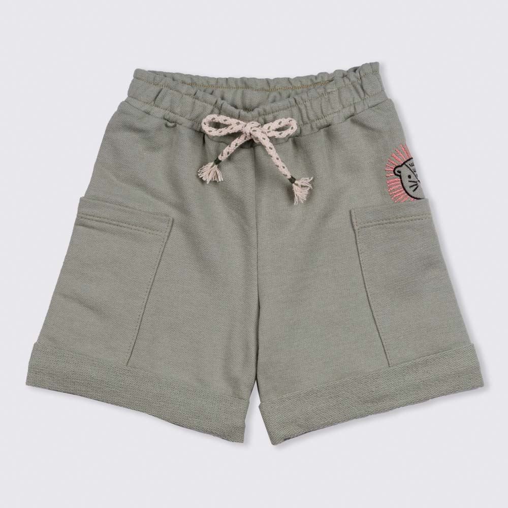 Bermuda 1 a 3 anos Moletom + Bolsos Leão Yoyo Kids