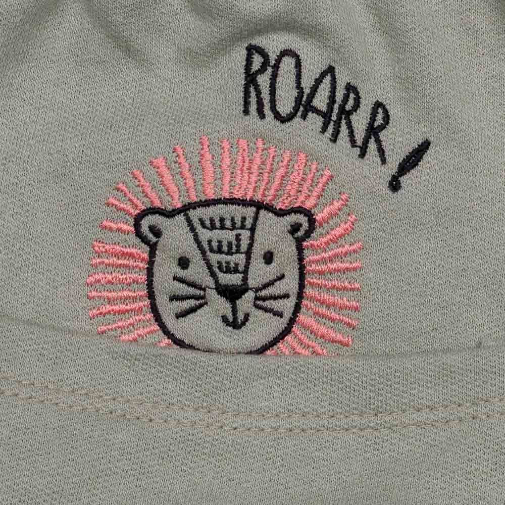 Bermuda 1 a 3 anos Moletom + Bolsos Leão Yoyo Kids