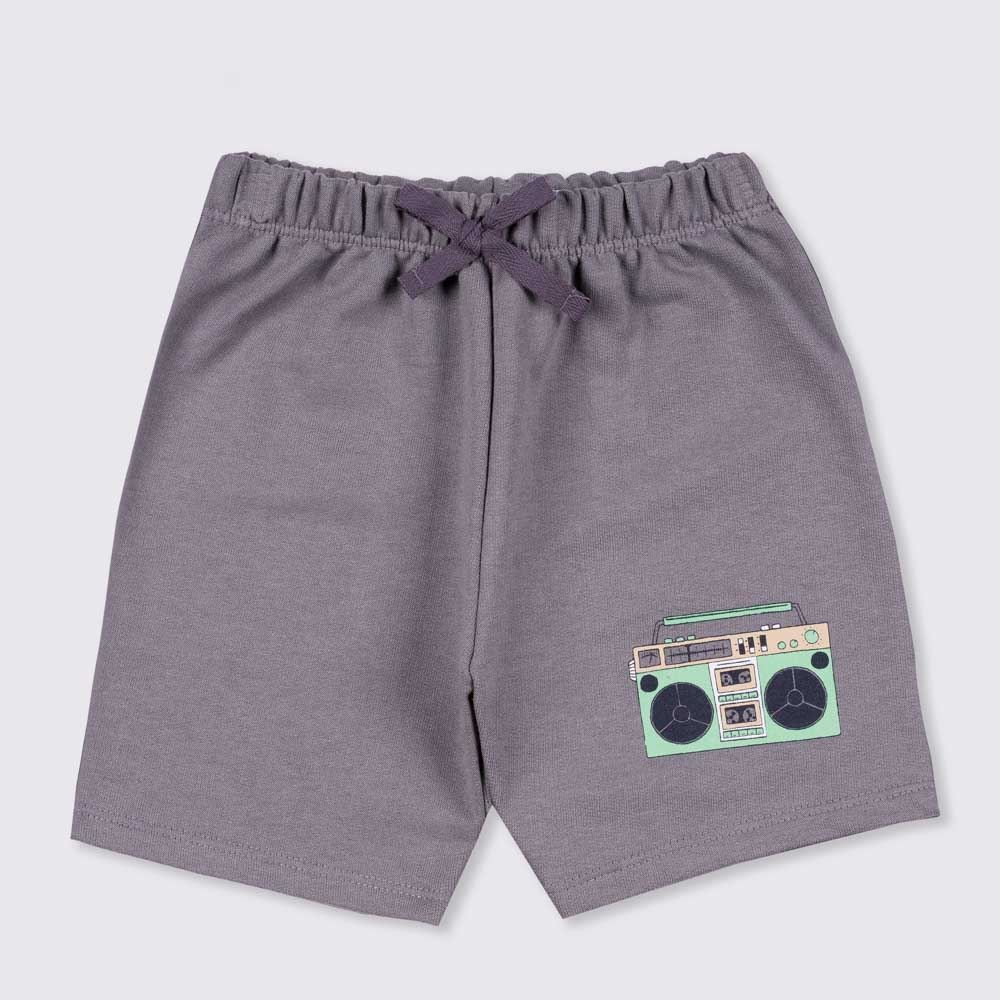 Bermuda 1 a 3 anos Moletom Caixa de Som Yoyo Kids