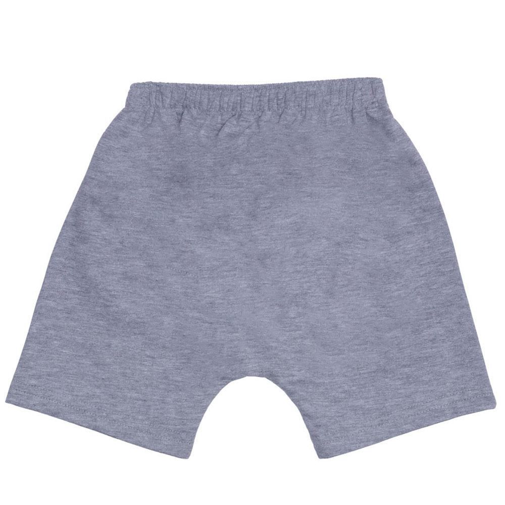 Bermuda 1 a 3 anos Moletom Liso Básico Yoyo Kids