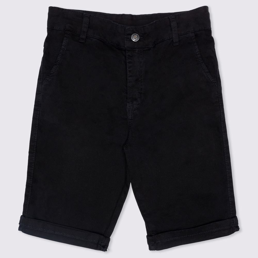 Bermuda 12 a 16 anos Barra Virada Sarja Hot Dog