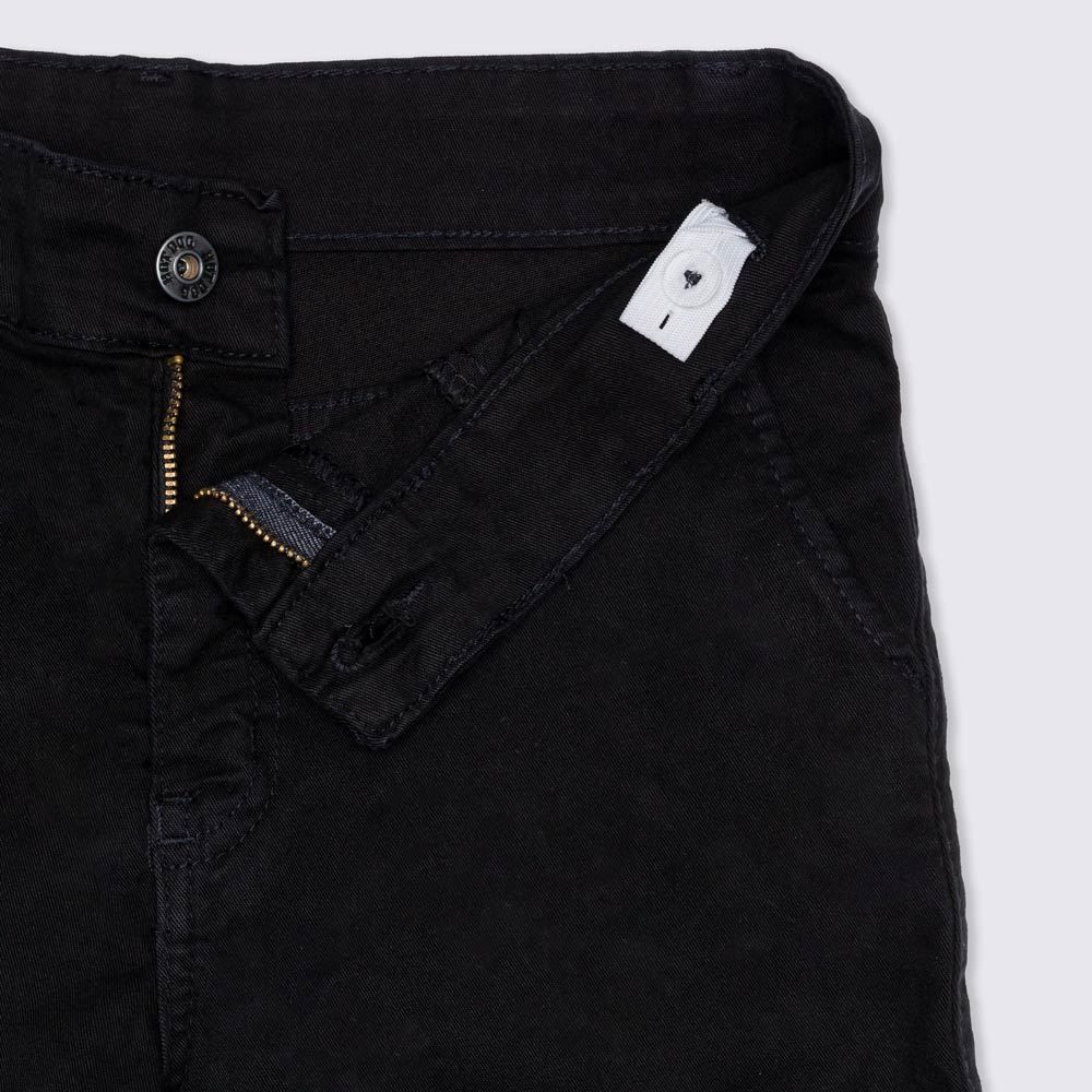 Bermuda 12 a 16 anos Barra Virada Sarja Hot Dog