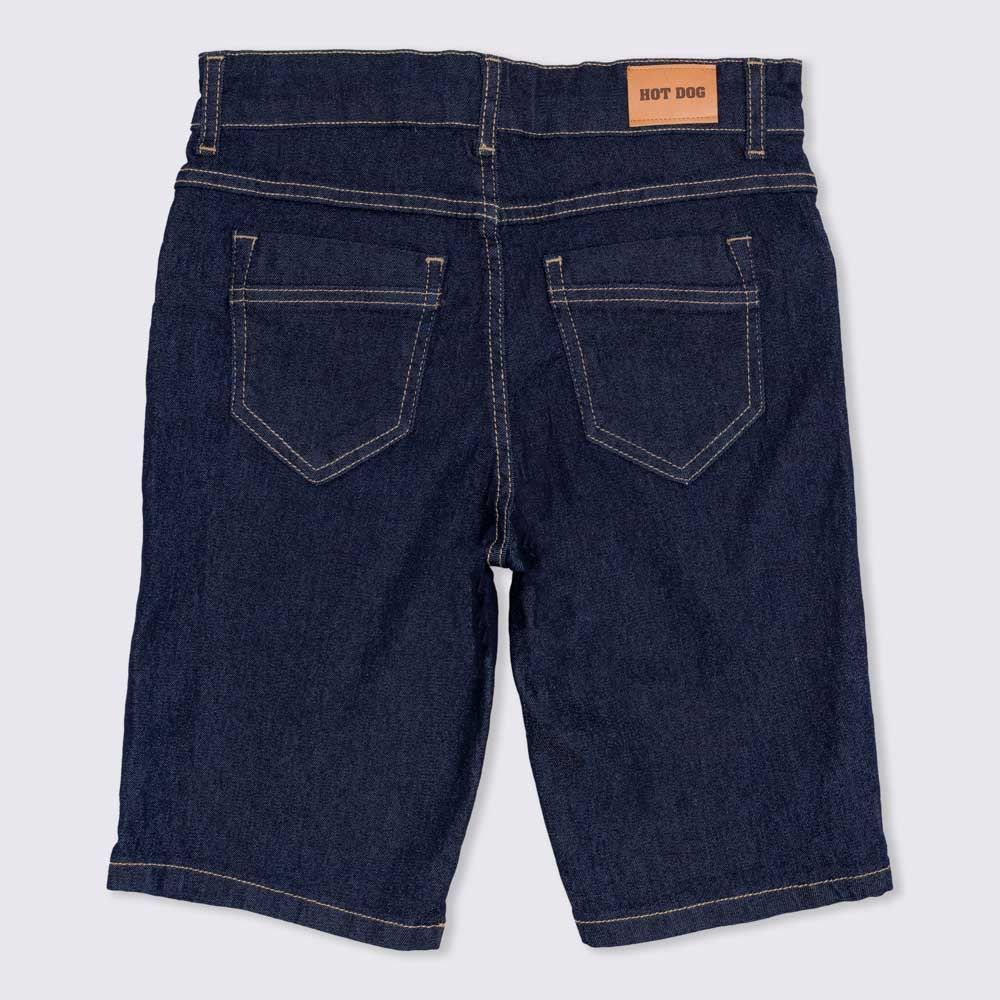 Bermuda 12 a 16 anos Jeans Amaciada Hot Dog