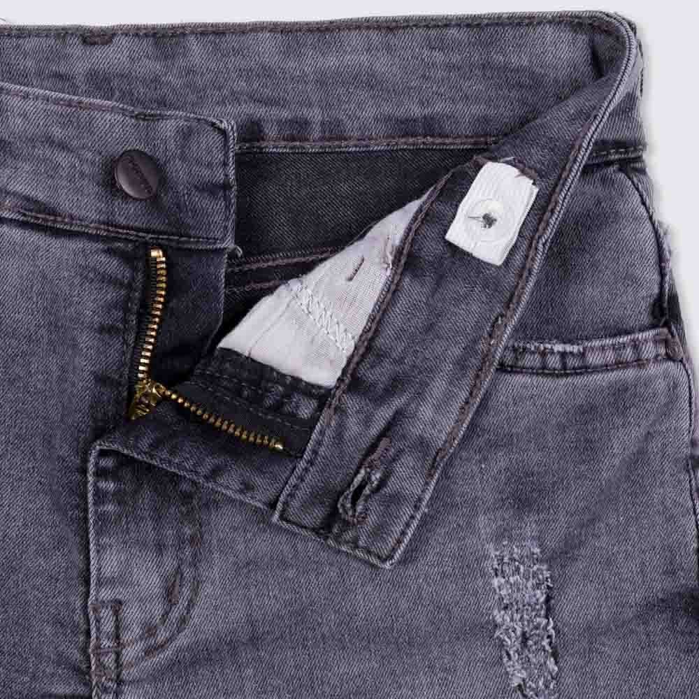 Bermuda 12 a 16 anos Jeans Escuro Estonado Hot Dog