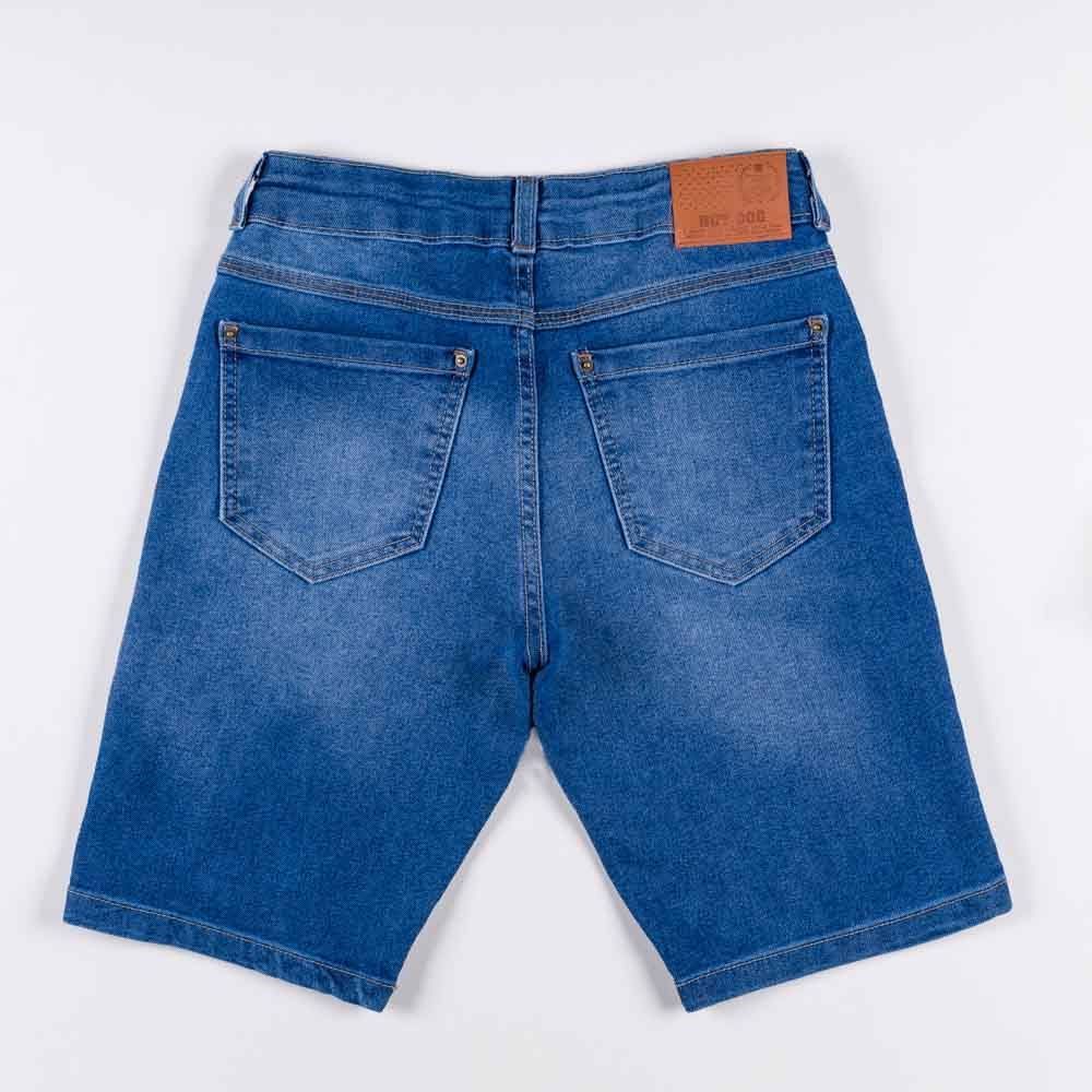 Bermuda 12 a 16 anos Jeans Puídos Hot Dog