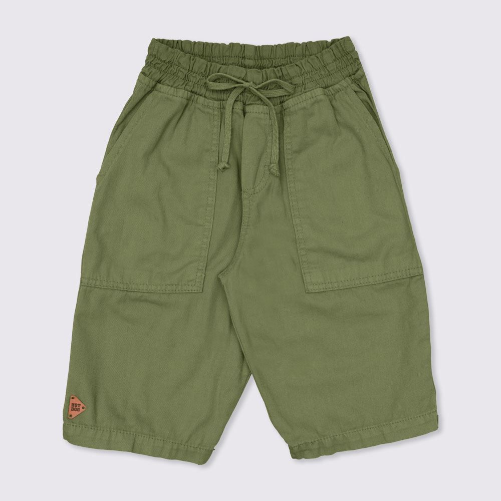 Bermuda 12 a 16 anos Sarja com Bolsos Hot Dog