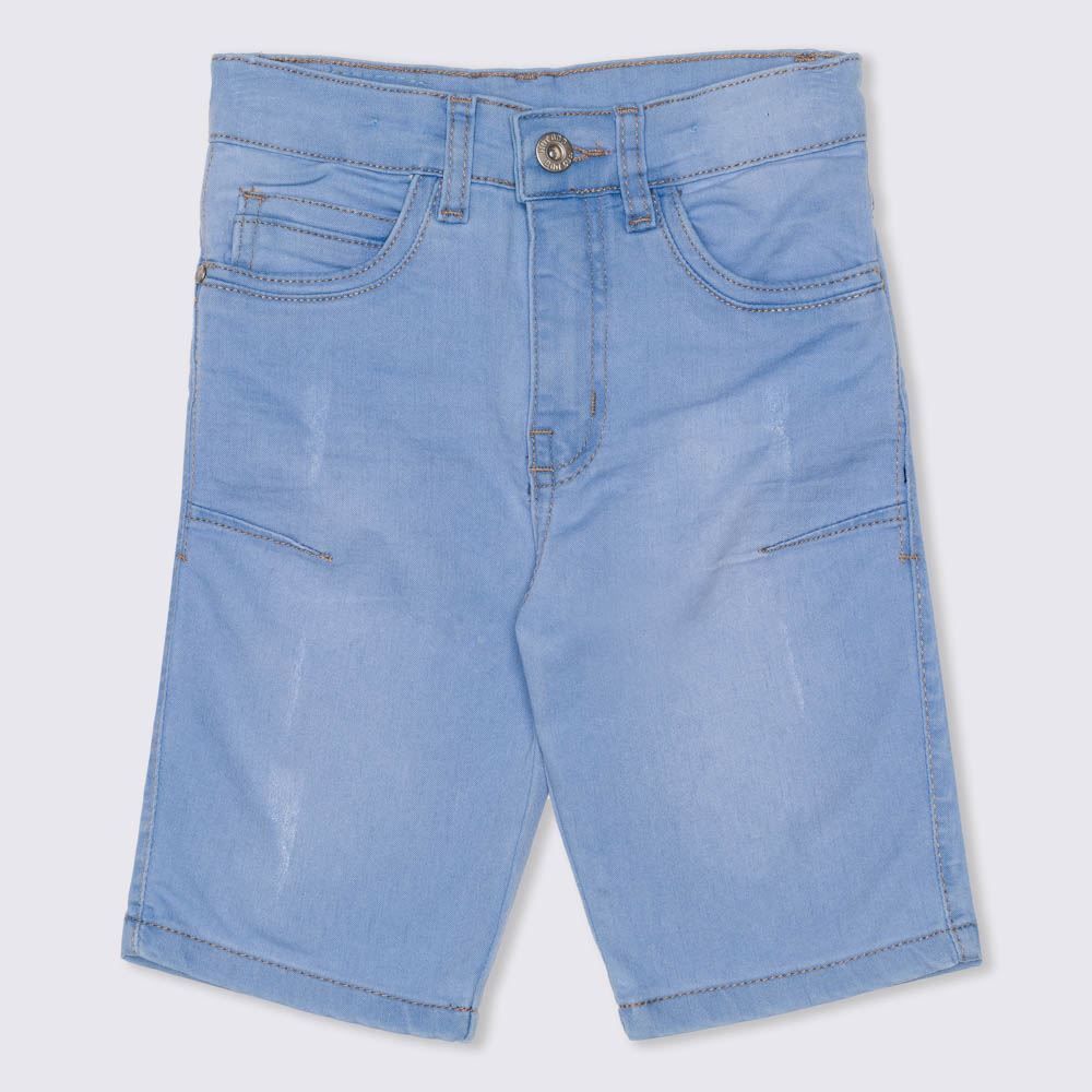 Bermuda 4 a 10 anos Jeans Comfort Claro Hot Dog