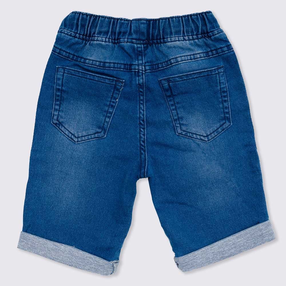 Bermuda 4 a 10 anos Jeans Jogger Galão Hot Dog
