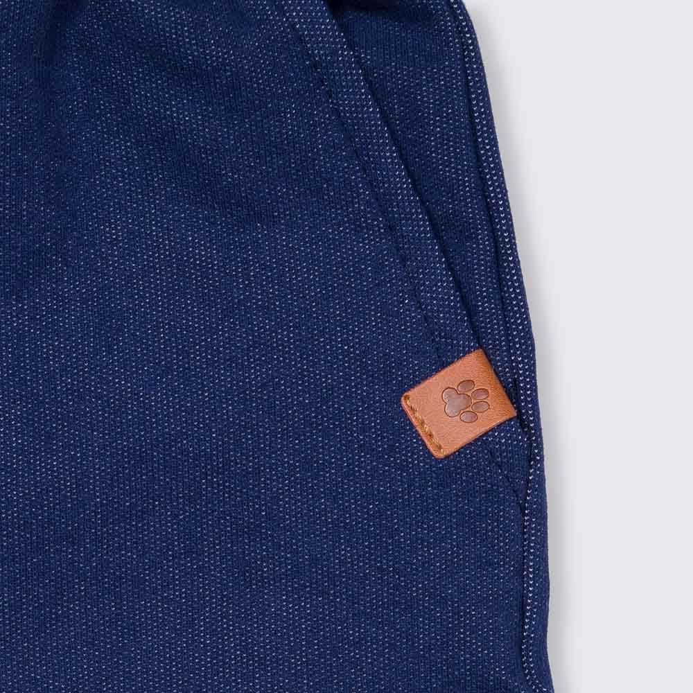 Bermuda 4 a 10 anos Malha Jeans + Barra Dobrada Hot Dog