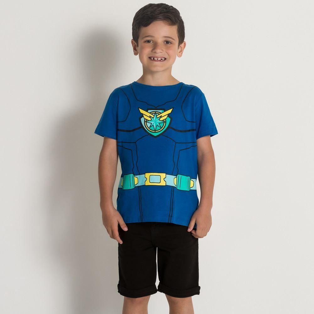 Bermuda 4 a 10 anos Menino Sarja Jogger Hot Dog