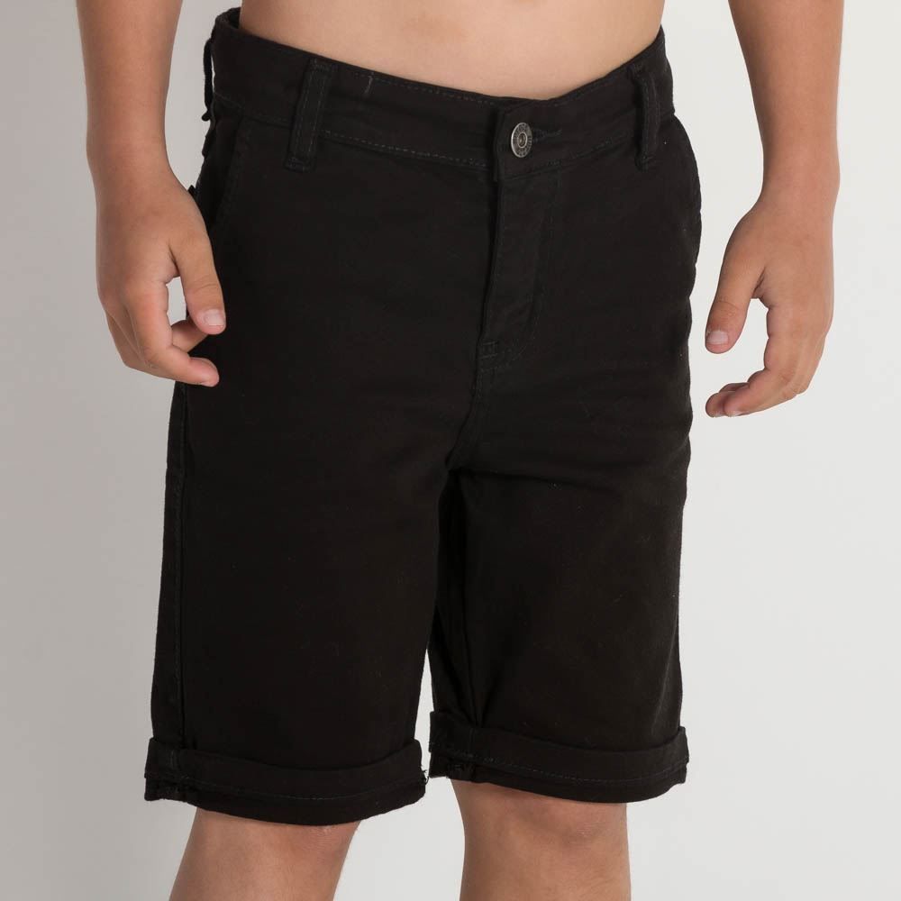 Bermuda 4 a 10 anos Menino Sarja Jogger Hot Dog