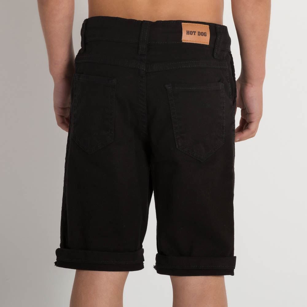 Bermuda 4 a 10 anos Menino Sarja Jogger Hot Dog