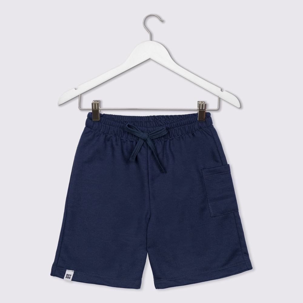 Bermuda 4 a 10 anos Moletom + Bolso Lateral Hot Dog