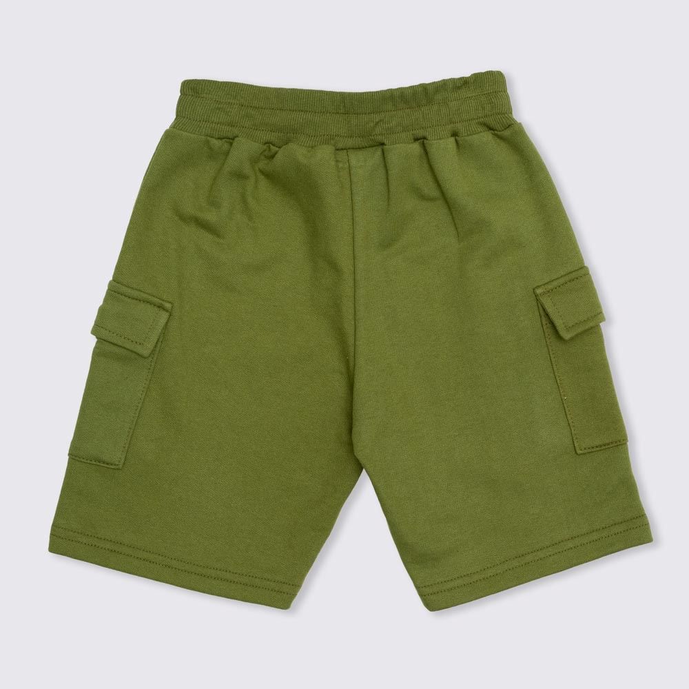 Bermuda 4 a 10 anos Moletom com Bolsos Cargo Hot Dog