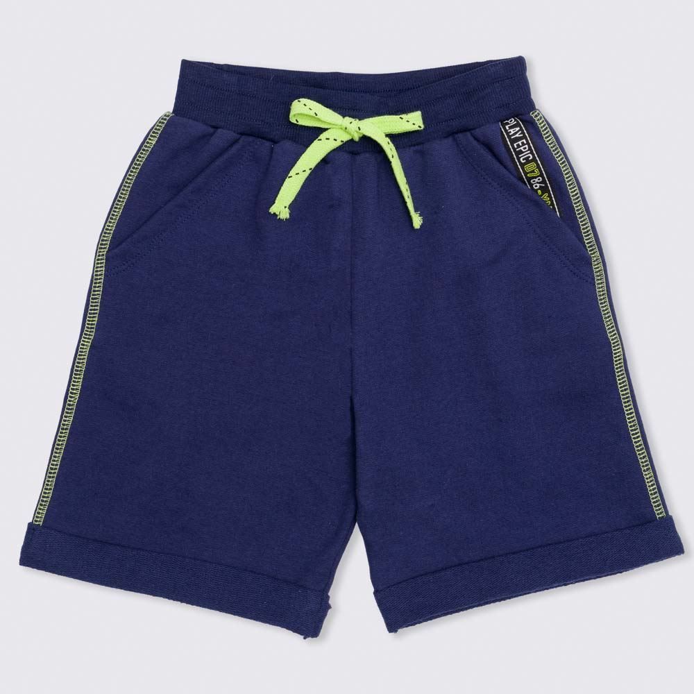 Bermuda 4 a 10 anos Moletom Fita Bolsos Hot Dog