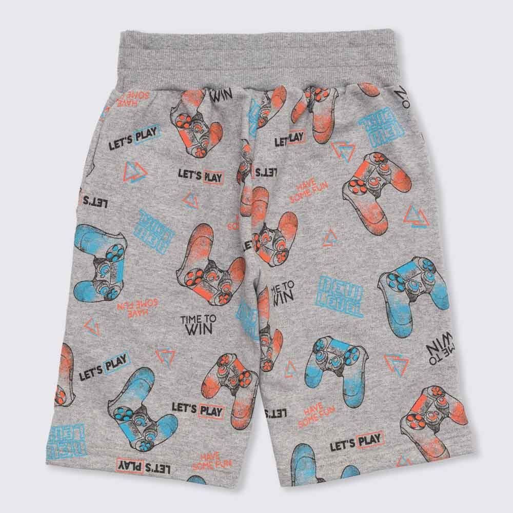 Bermuda 4 a 10 anos Moletom Game Rotativo Hot Dog