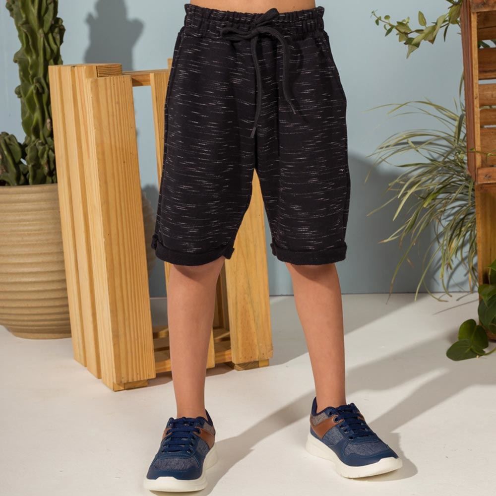 Bermuda 4 a 10 anos Moletom Jet Riscos Hot Dog