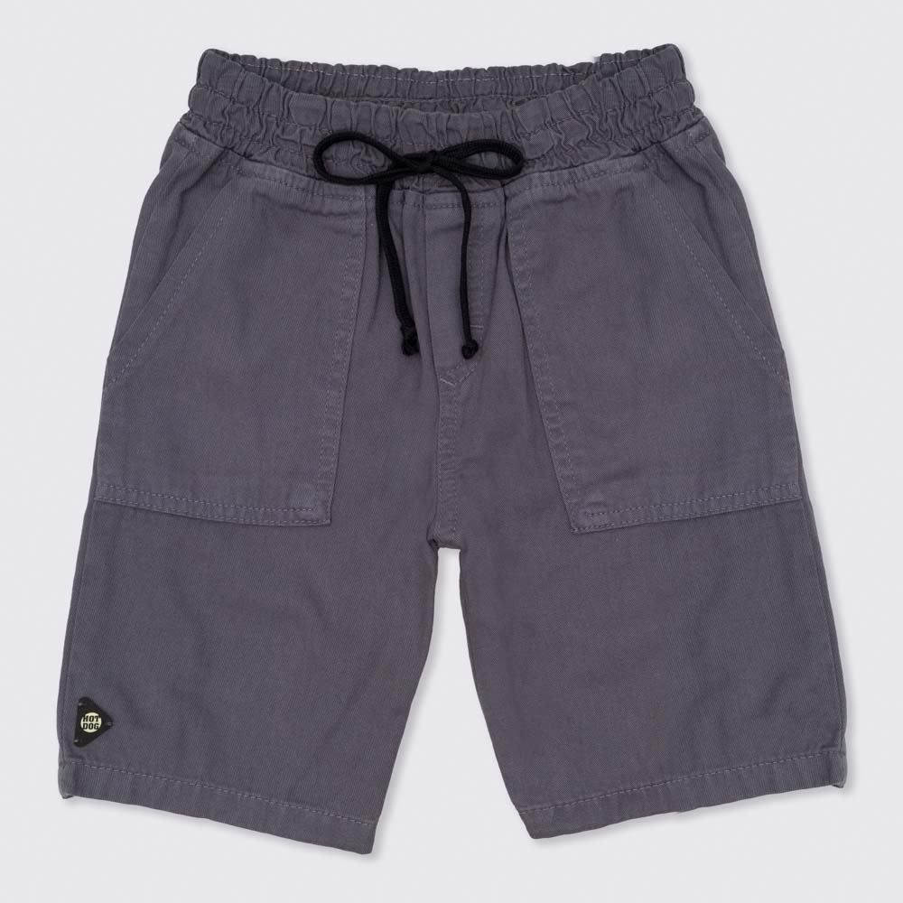 Bermuda 4 a 10 anos Sarja com Bolsos Hot Dog